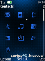 xCustom v.3.1 - Carbon [Special Blue Edition] by ZioN | 240*320