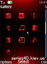 xCustom v.3.2 - Carbon [Special RED Edition] by ZioN | 240*320
