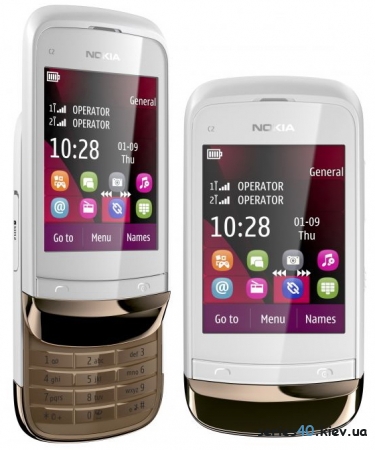 Nokia C2-02, Nokia C2-03 - сенсорные новинки Series40
