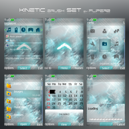 Kinetic Brush Set by fliper2 | 240*320