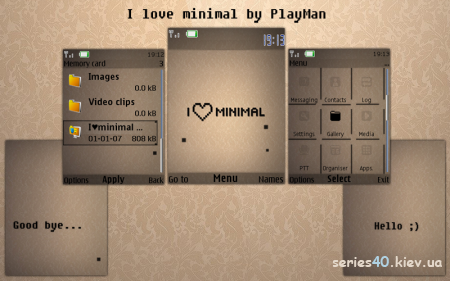 I Love Minimal by Leonard & PlayMan | 240*320